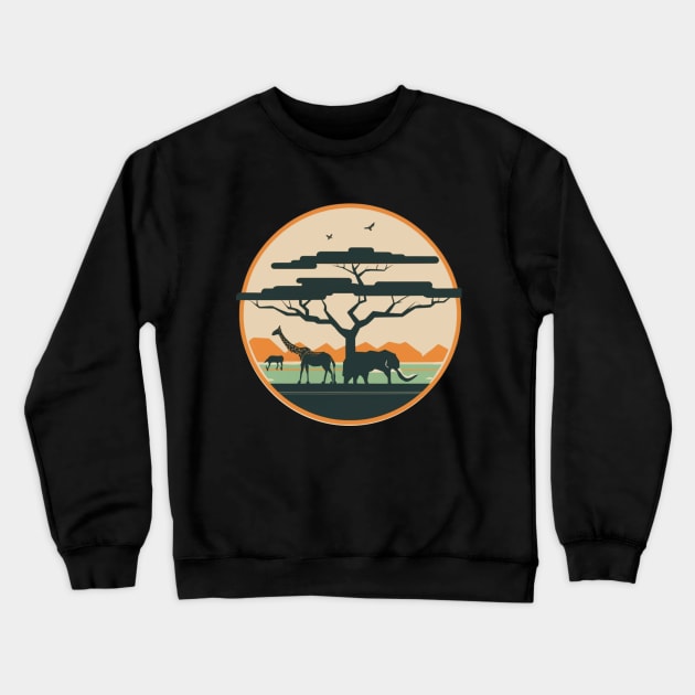 Animal kingdom - Minimalist Crewneck Sweatshirt by AnimeVision